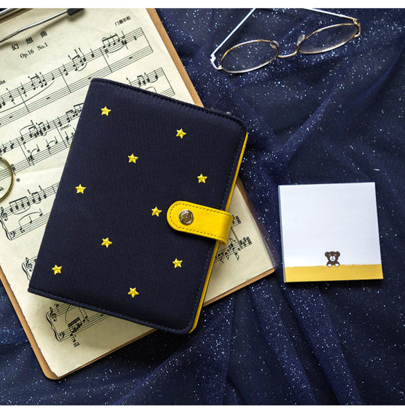 A6 Large-Ring Binder Planner with Cotton Cover and Refills