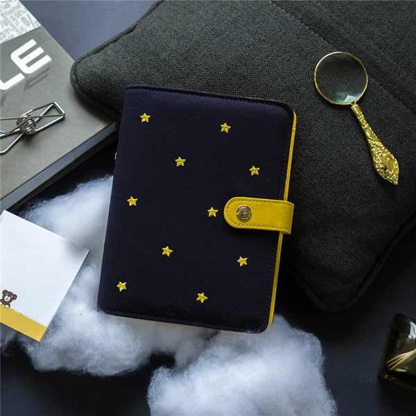 A6 Large-Ring Binder Planner with Cotton Cover and Refills