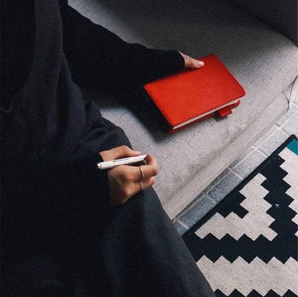 A5/A6 Hobo-Style Leather Planner with Refillable Notebook