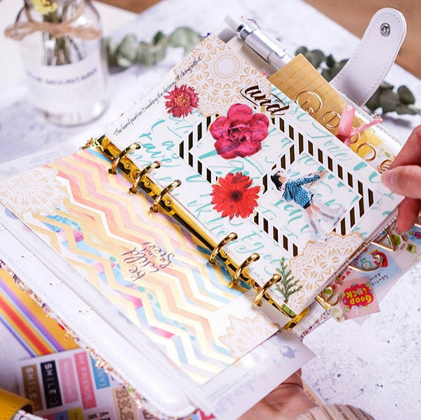 A5/A6 Binder Planner with Tweed Cover and Refills