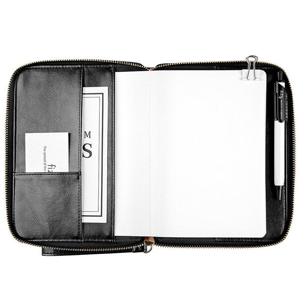 B5 Zippered Business Planner with Refillable Notebook