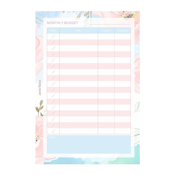 A5/A6 Floral Budget Binder Planner Refills (40 Sheets)