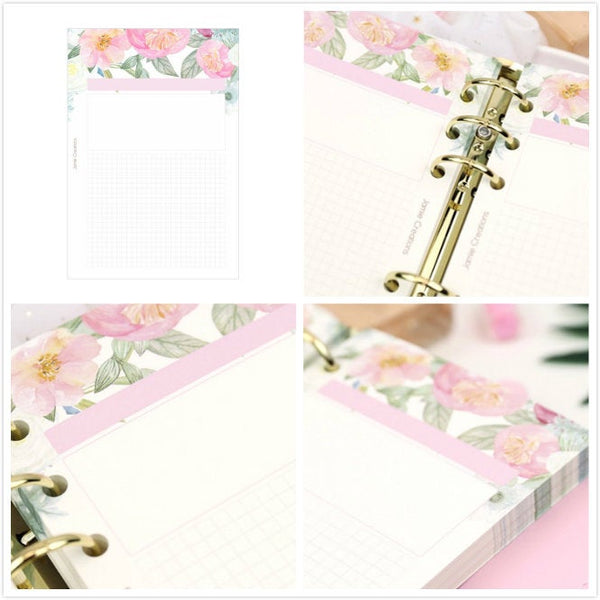 A5/A6 Floral Project/Topic Binder Planner Refills (40 Sheets)