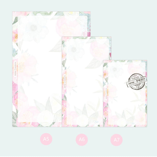 A5/A6/A7 Floral Blank Binder Planner Refills (40 Sheets)