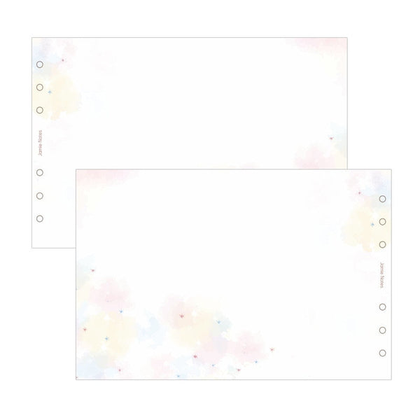 A5/A6 Blank Three-Fold Binder Planner Refills (20 Sheets)