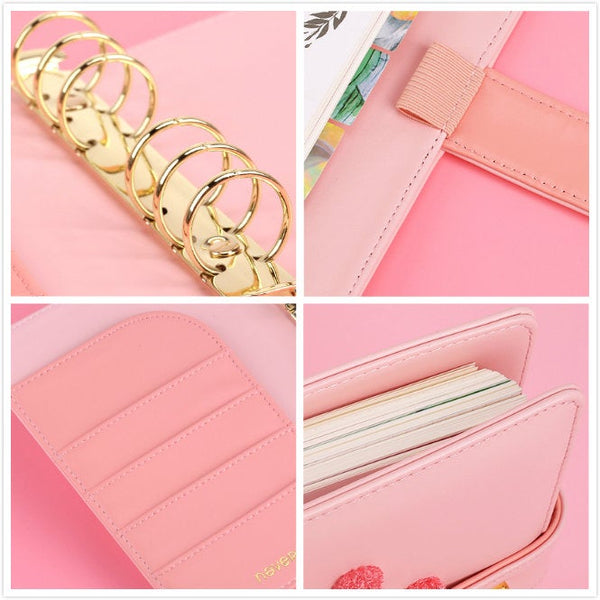 A6 Premium Leather Binder Planner with Refillable Inserts