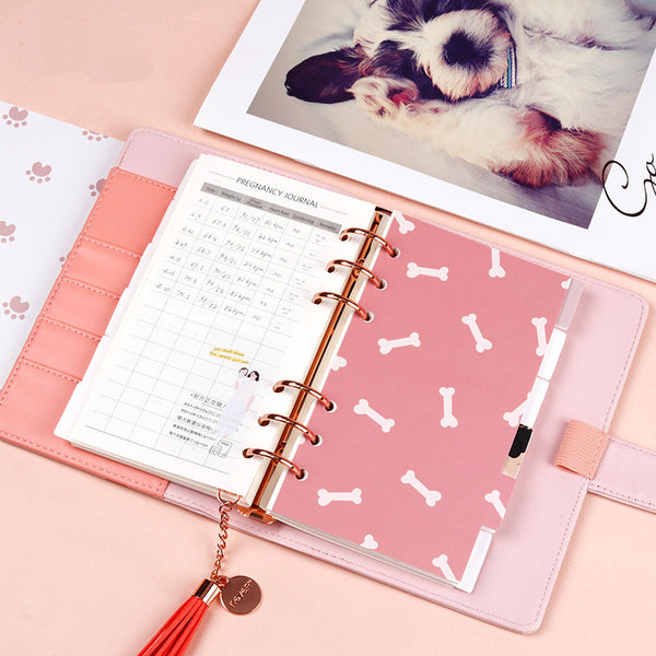 A6 Premium Leather Binder Planner with Refillable Inserts
