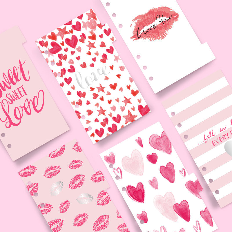 A6 Planner Laminated Divider (Set of 6)
