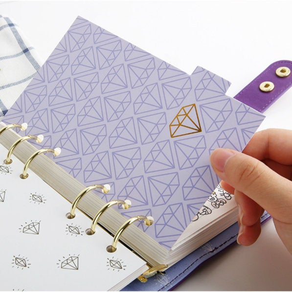 A6 Planner Laminated Divider (Set of 6)