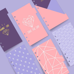 A6 Planner Laminated Divider (Set of 6)