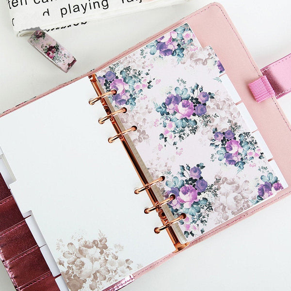 A6 Planner Laminated Divider (Set of 6)
