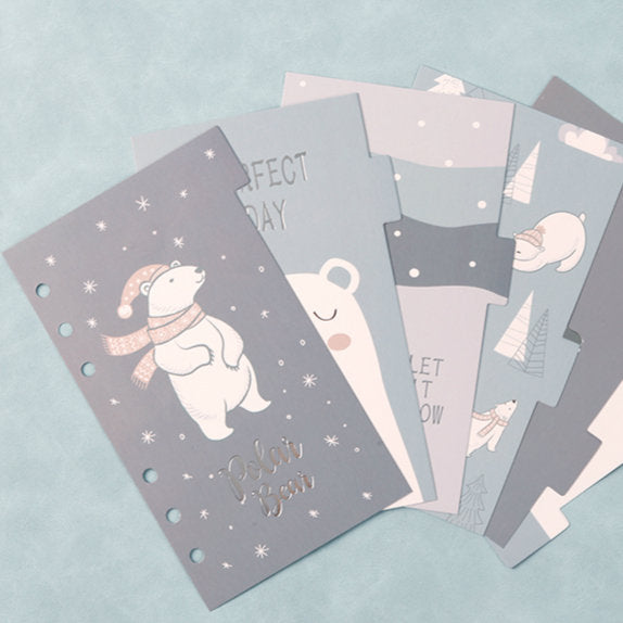 A6 Planner Laminated Divider (Set of 6)
