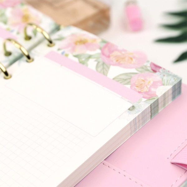 A5/A6 Floral Project/Topic Binder Planner Refills (40 Sheets)