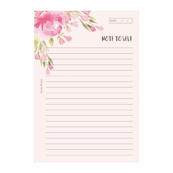 A5/A6 Floral Ruled Line Binder Planner Refills (40 Sheets)