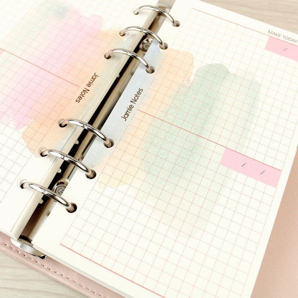 A5/A6 Size 7-Type Binder Planner Refills (40 Sheets)