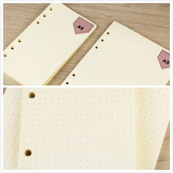 A5/A6 Dotted Binder Planner Refills (40 Sheets)