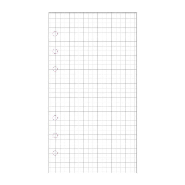 A5/A6 Grid Binder Planner Refills (40 Sheets)