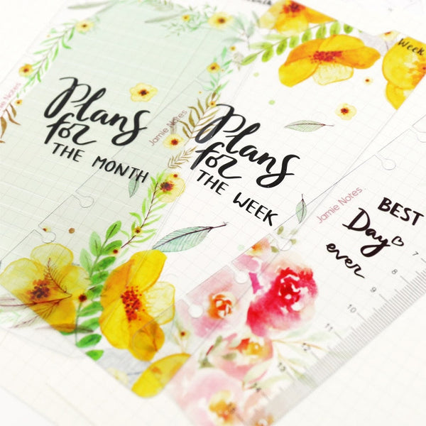 A5/A6 Planner Refills Index Divider / Ruler (Today/Week/Month)