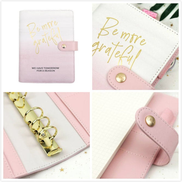 A5/A6 Premium Leather Binder Planner with Refillable Inserts