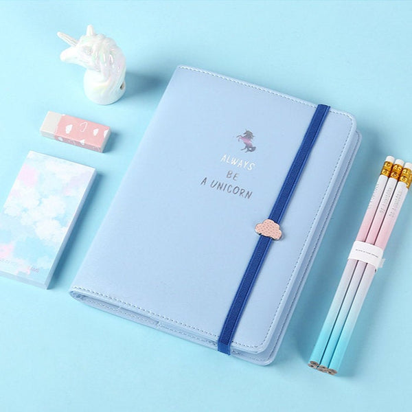 Cute Unicorn A5 Notebook Set with Pencil, Pencil Sharpener, Eraser and Notepads