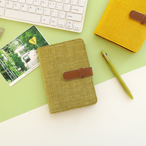 A6 Hobo-Style Planner Set with Refillable Notebook and Pen (4 Colors)