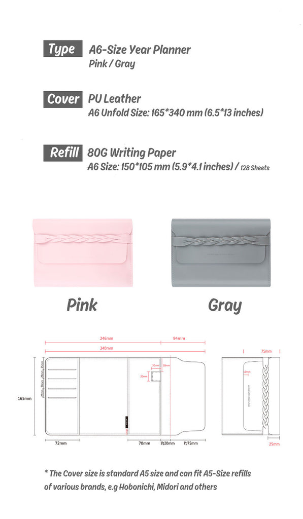 Hobonichi Planner Measurements