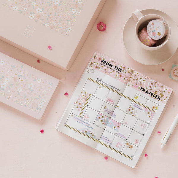 Hobonichi-Style Weeks Planner Gift Set (Cherry Edition)