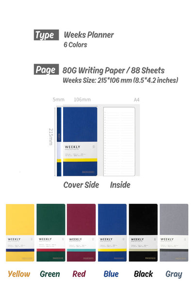 Hobonichi-Style 2020 Weeks Planner (176 Pages)