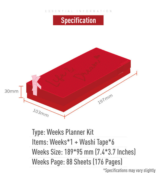 Hobonichi-Style 2020 Weeks Planner Gift Set
