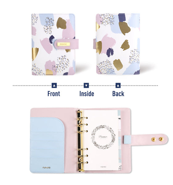 A6 Premium Leather Binder Planner with Refillable Inserts