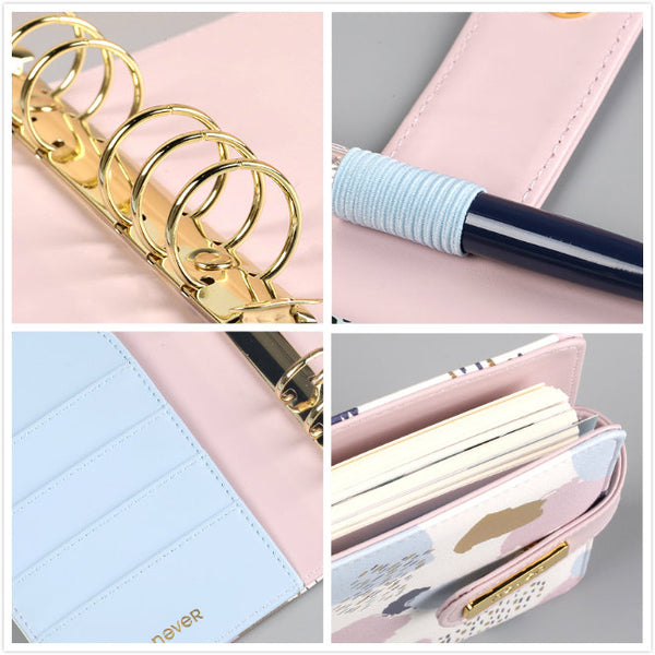 A6 Premium Leather Binder Planner with Refillable Inserts