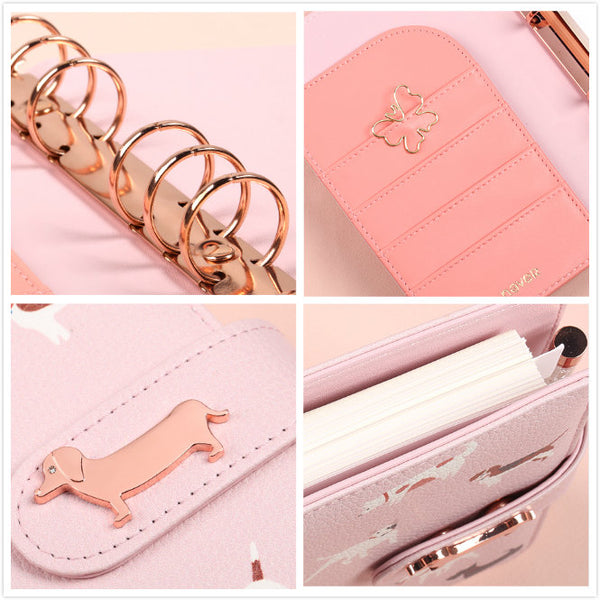 A6 Premium Leather Binder Planner with Refillable Inserts