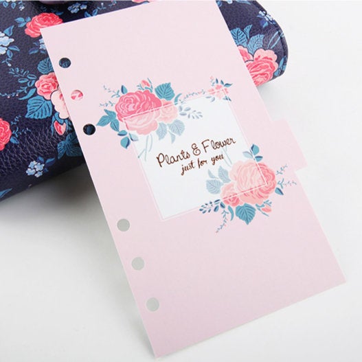 A6 Planner Laminated Divider (Set of 6)