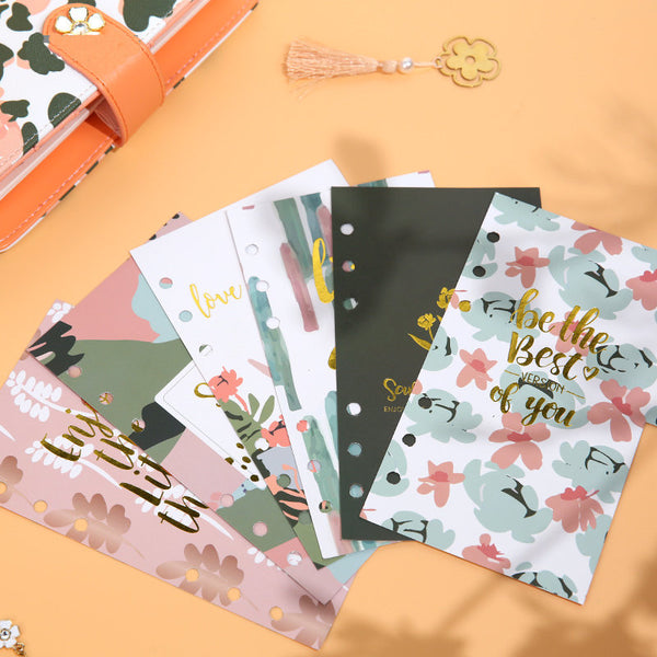 A6 Planner Laminated Divider (Set of 6)
