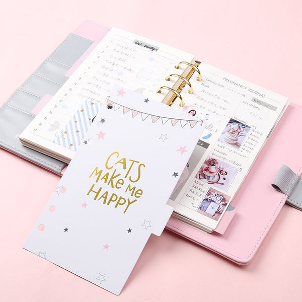 A6 Planner Laminated Divider (Set of 6)
