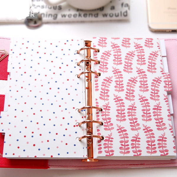 A6 Planner Laminated Divider (Set of 6)