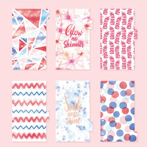 A6 Planner Laminated Divider (Set of 6)