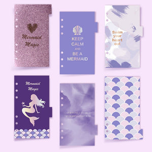 A6 Planner Laminated Divider (Set of 6)