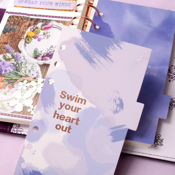 A6 Planner Laminated Divider (Set of 6)
