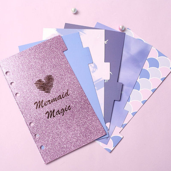 A6 Planner Laminated Divider (Set of 6)