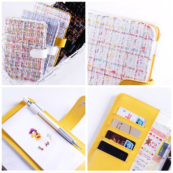 A5/A6 Binder Planner with Tweed Cover and Refills