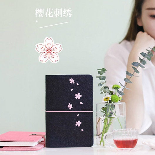A5/A6 Binder Planner with Felt Cover and Refills
