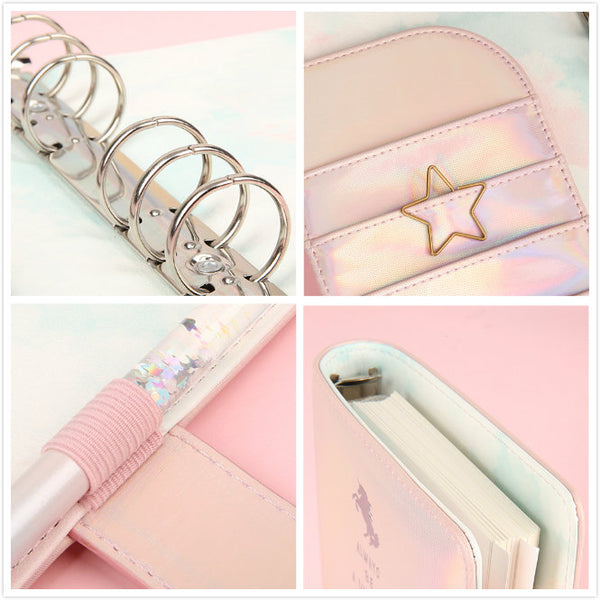 A6 Premium Leather Binder Planner with Refillable Inserts