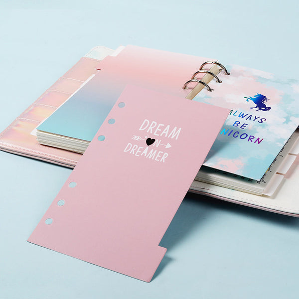 A6 Planner Laminated Divider (Set of 6)