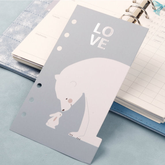A6 Planner Laminated Divider (Set of 6)
