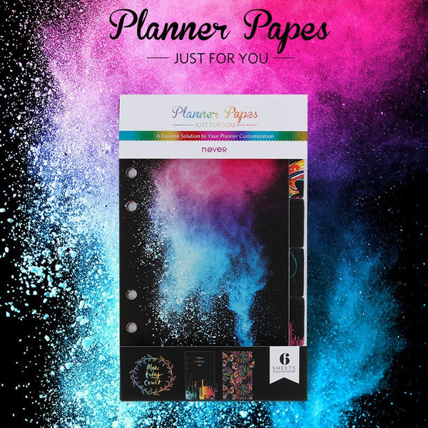 A6 Planner Laminated Divider (Set of 6)