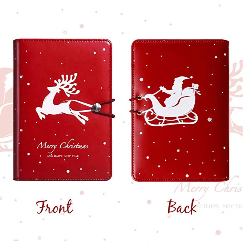 A6 Christmas Leather Binder Planner Gift Set Bujo & Marks A6 Christmas Leather Binder Planner Gift Set Bujo & Marks