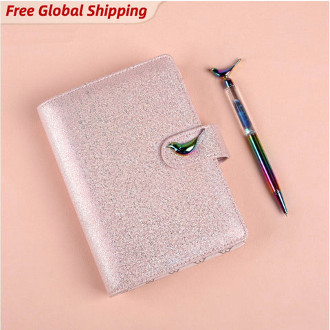 A6 Premium Leather Binder Planner with Refillable Inserts