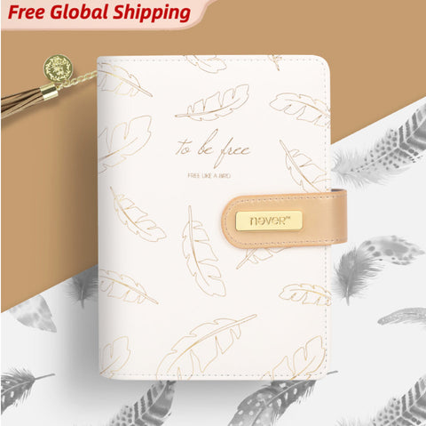 A6 Premium Leather Binder Planner with Refillable Inserts