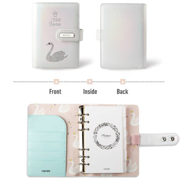 A6 Premium Leather Binder Planner with Refillable Inserts